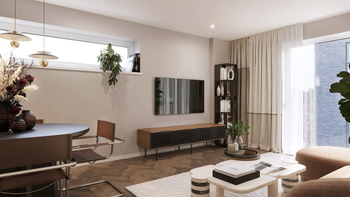 Liverpool Abbey Row Living Room CGI 002