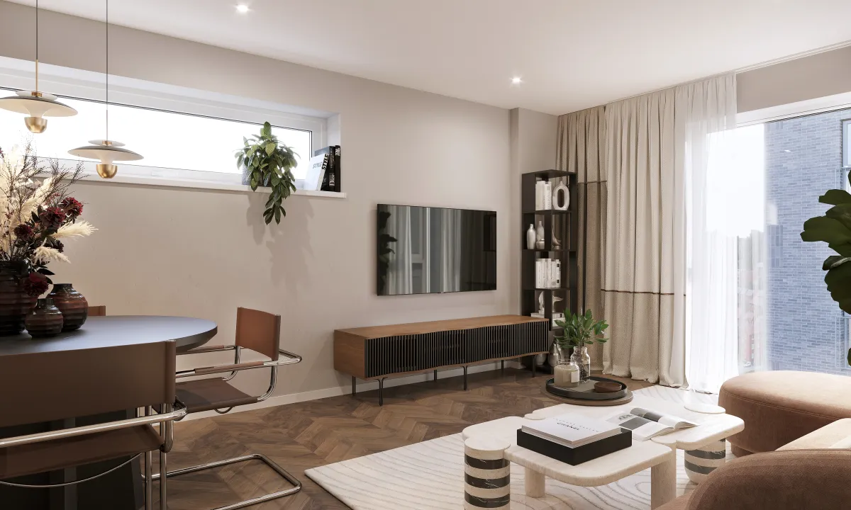 Liverpool Abbey Row Living Room CGI 002
