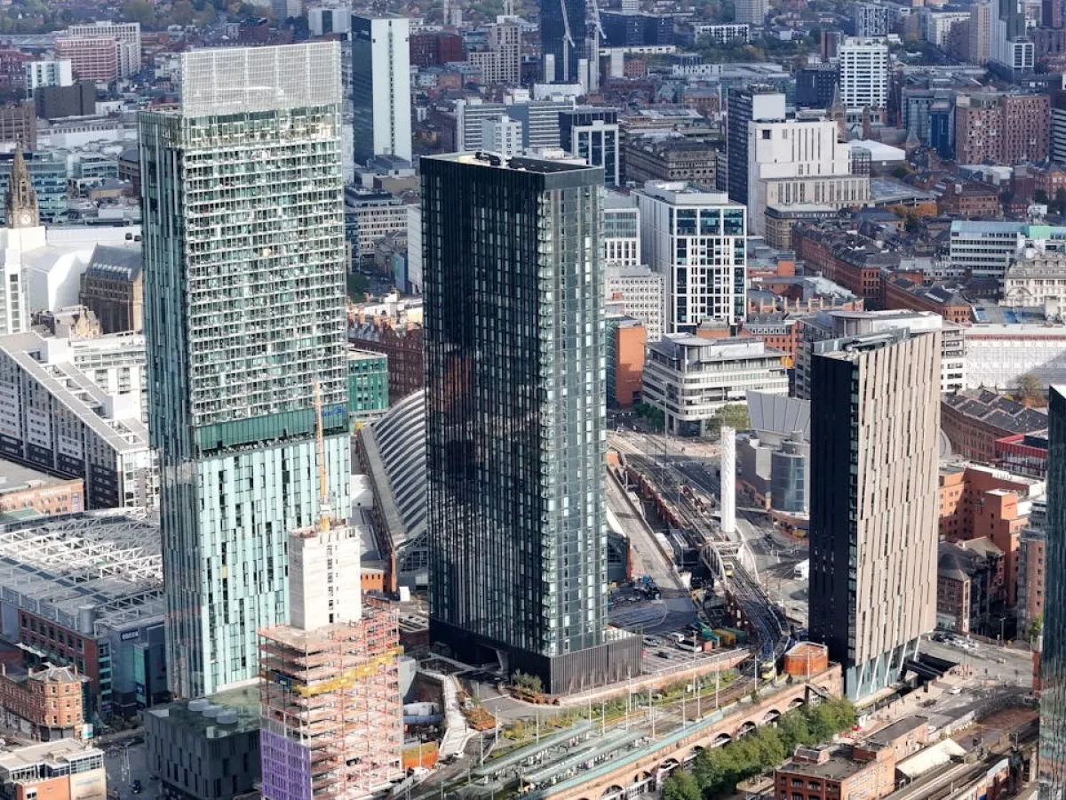 Manchester beetham tower and buildings